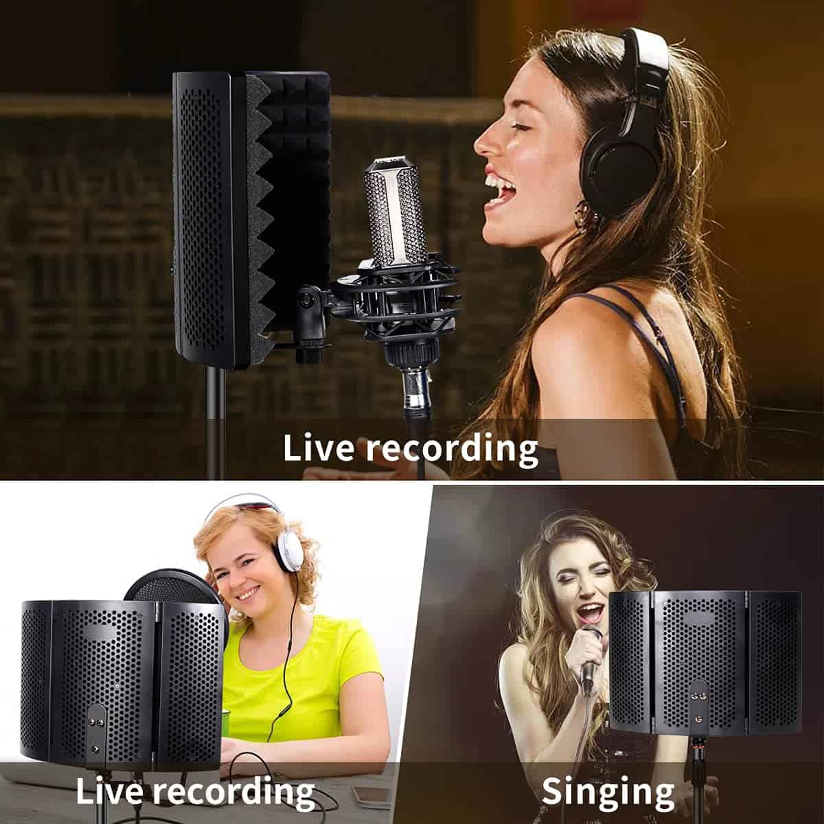 Blindaje de Aislamiento de Micrófono de Estudio Profesional - Imagen 8