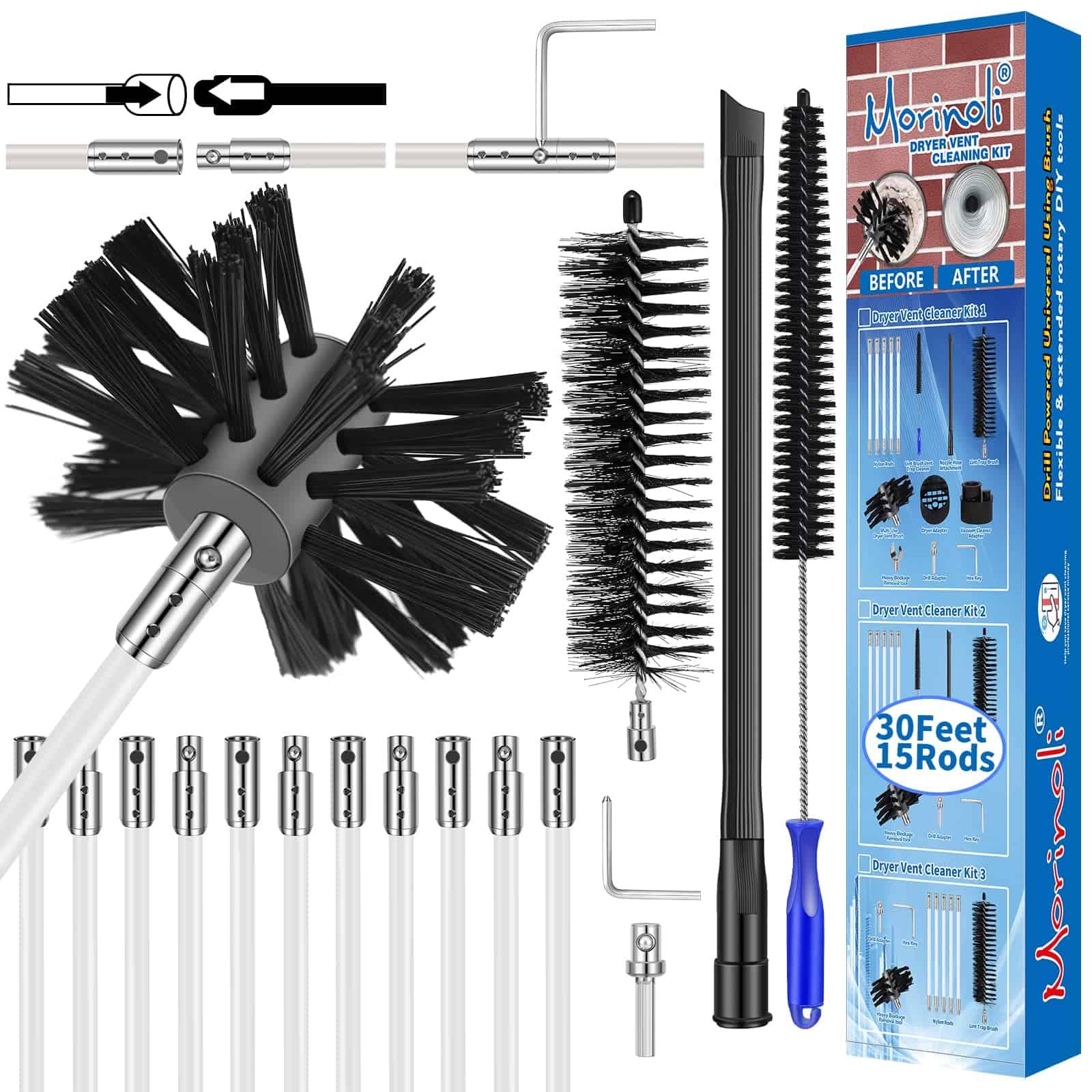 Kit de Limpieza de Conductos de Secadora -ntilación