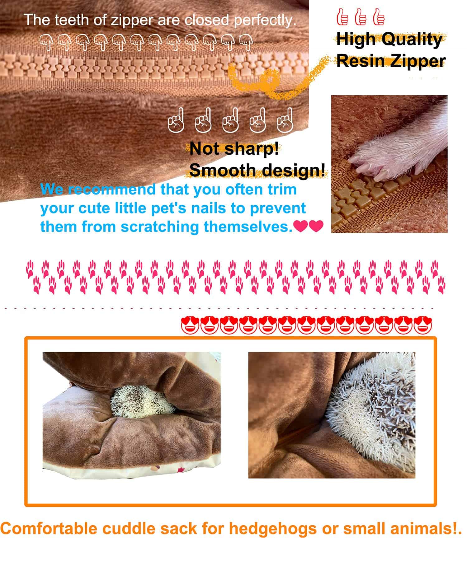 Bolsa de dormir impermeable para erizo, cobaya, hámster, - Imagen 6