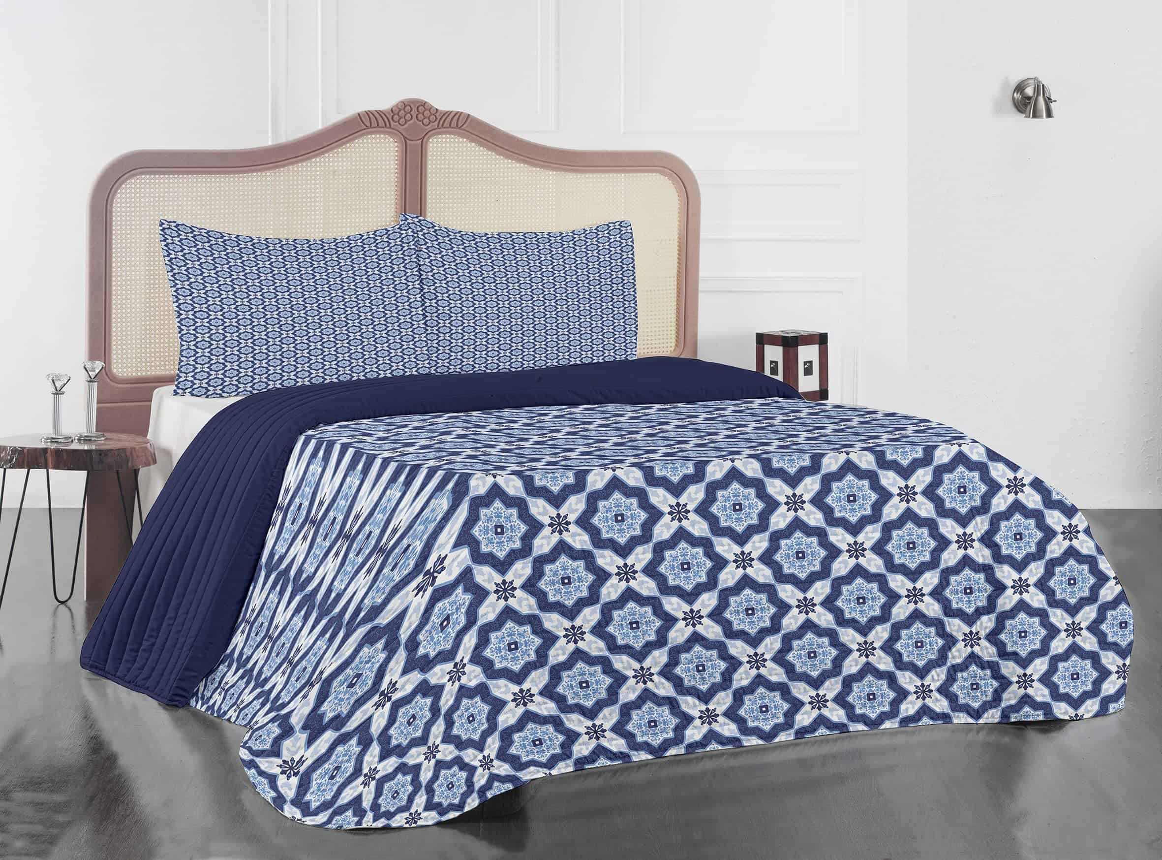 Juego de Colcha de Microfibra Lunarable, Patrón de Azulejos - Imagen 3