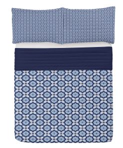 Juego de Colcha de Microfibra Lunarable, Patrón de Azulejos