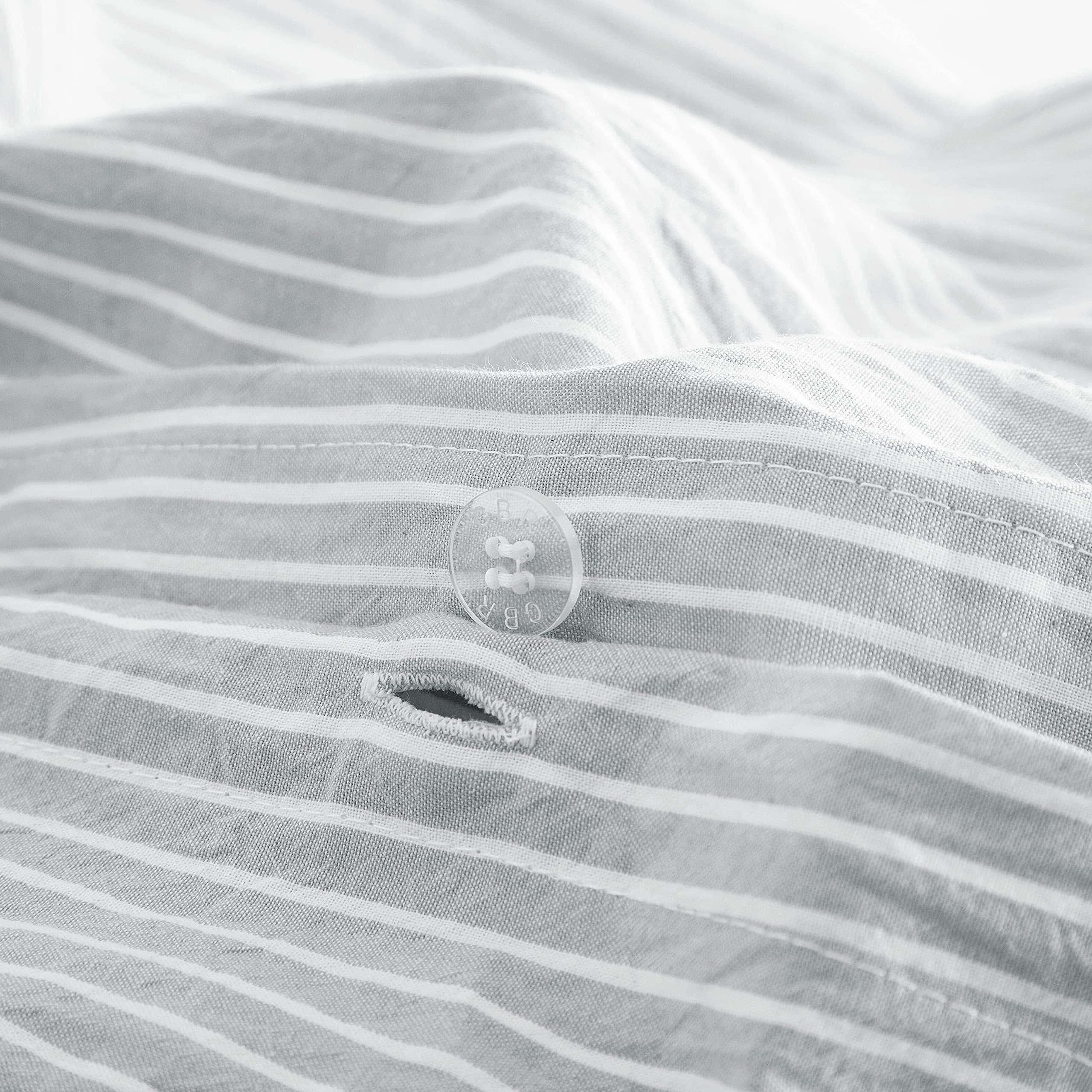 Juego de Funda Nórdica de Algodón Lavado a la Piedra con - Imagen 4