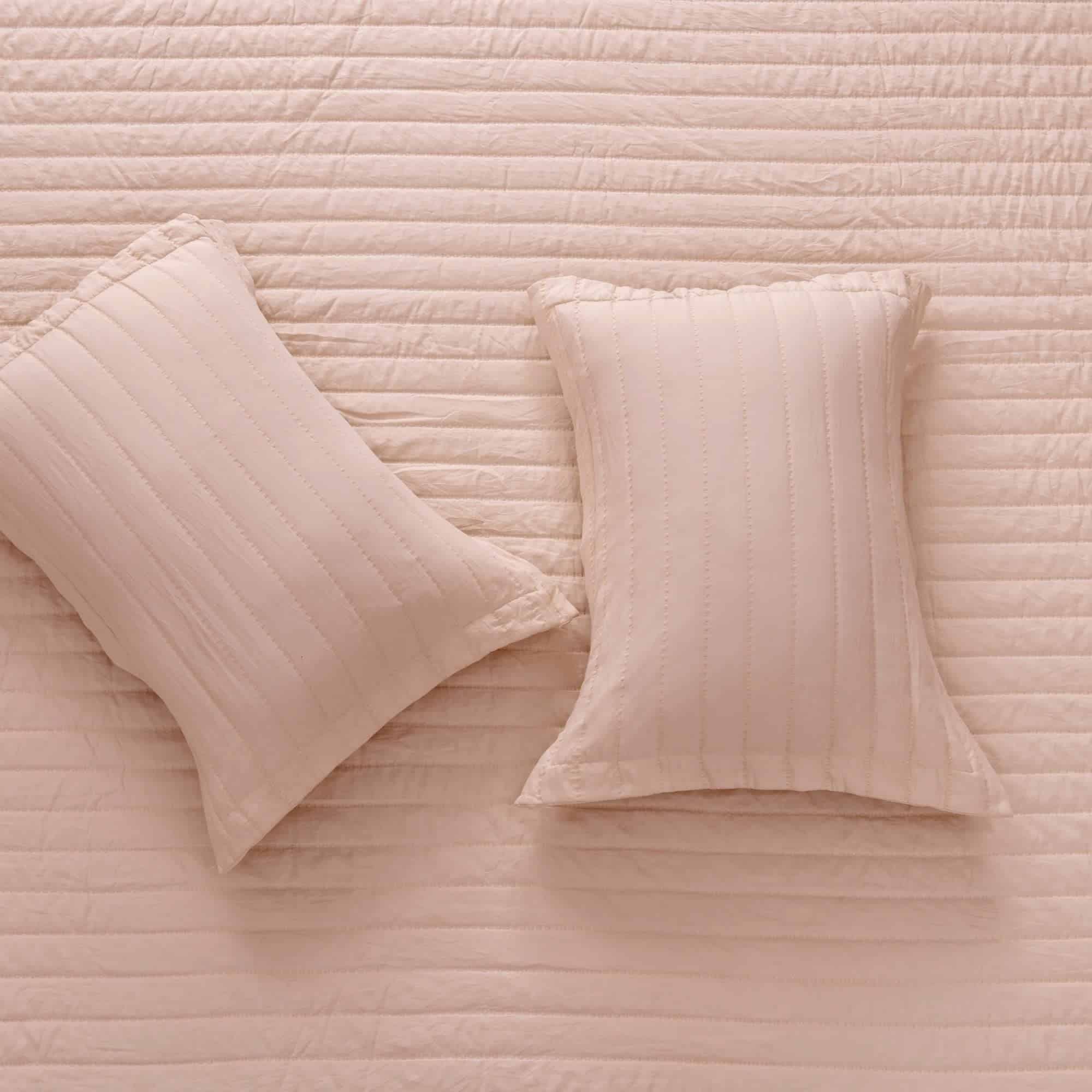 Juego de Edredón de 3 Piezas Rosa Claro para Cama King con - Imagen 7