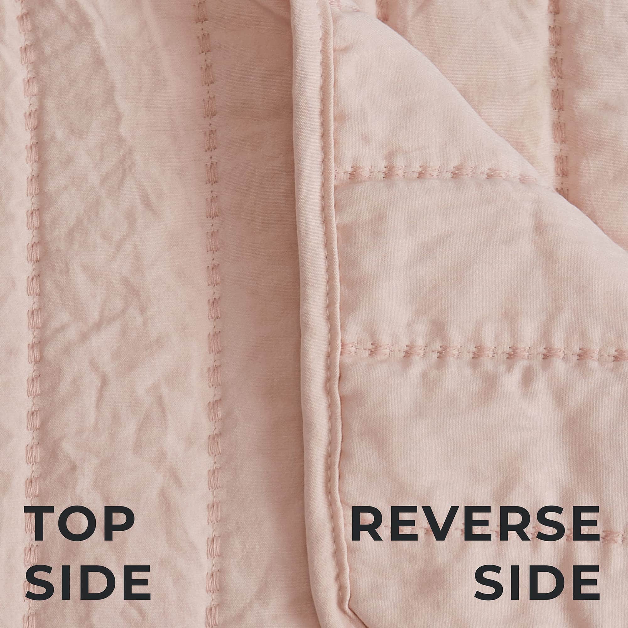 Juego de Edredón de 3 Piezas Rosa Claro para Cama King con - Imagen 3