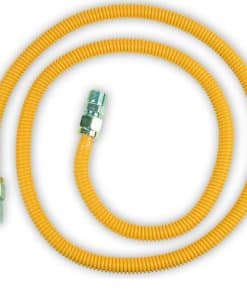 Línea de gas flexible de acero inoxidable para secadora de