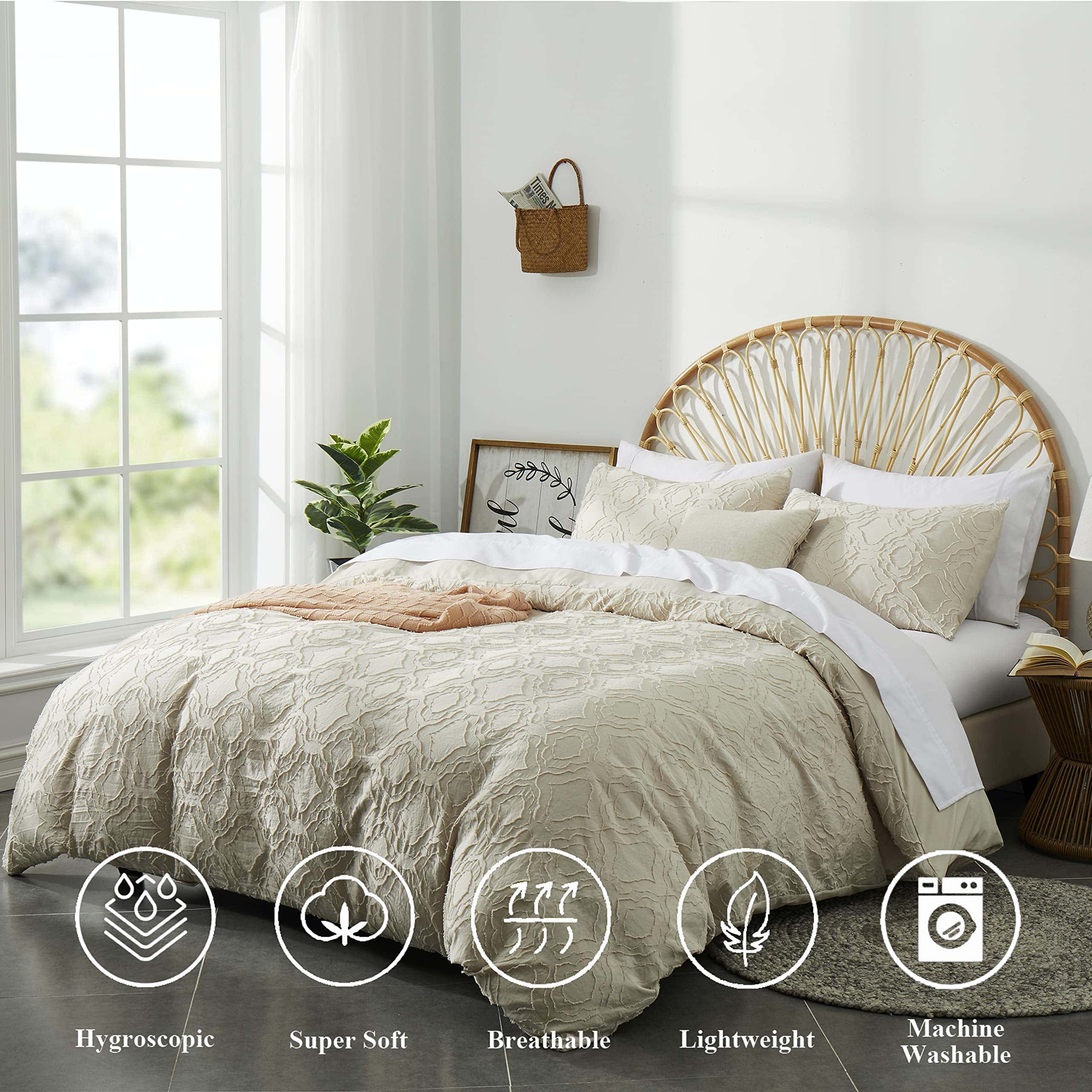 Funda de Edredón Boho BEDAZZLED Tamaño King, Juego de 3 - Imagen 3