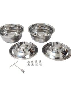 Simulador de rueda de acero inoxidable pulido de 17