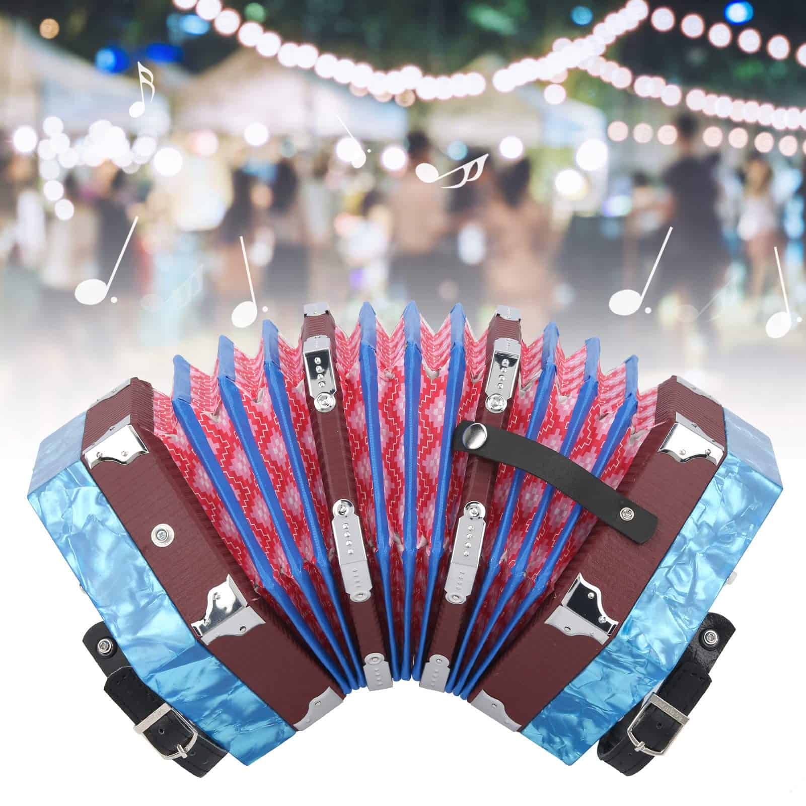 Acordeón Concertina Voluxe, Acordeón Profesional de Madera - Imagen 9