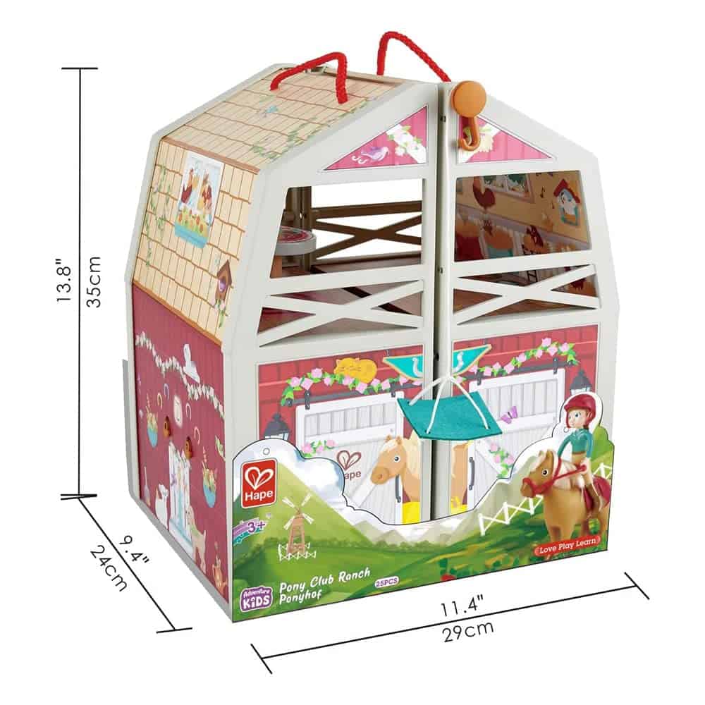 Conjunto de Juego Establo Pony Ranch Barn de Hape con 2 - Imagen 8