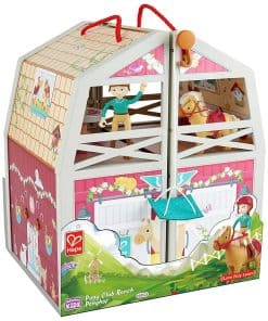 Conjunto de Juego Establo Pony Ranch Barn de Hape con 2