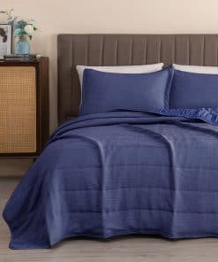 Set de Colcha King Texturizada de Great Bay Home Incluye