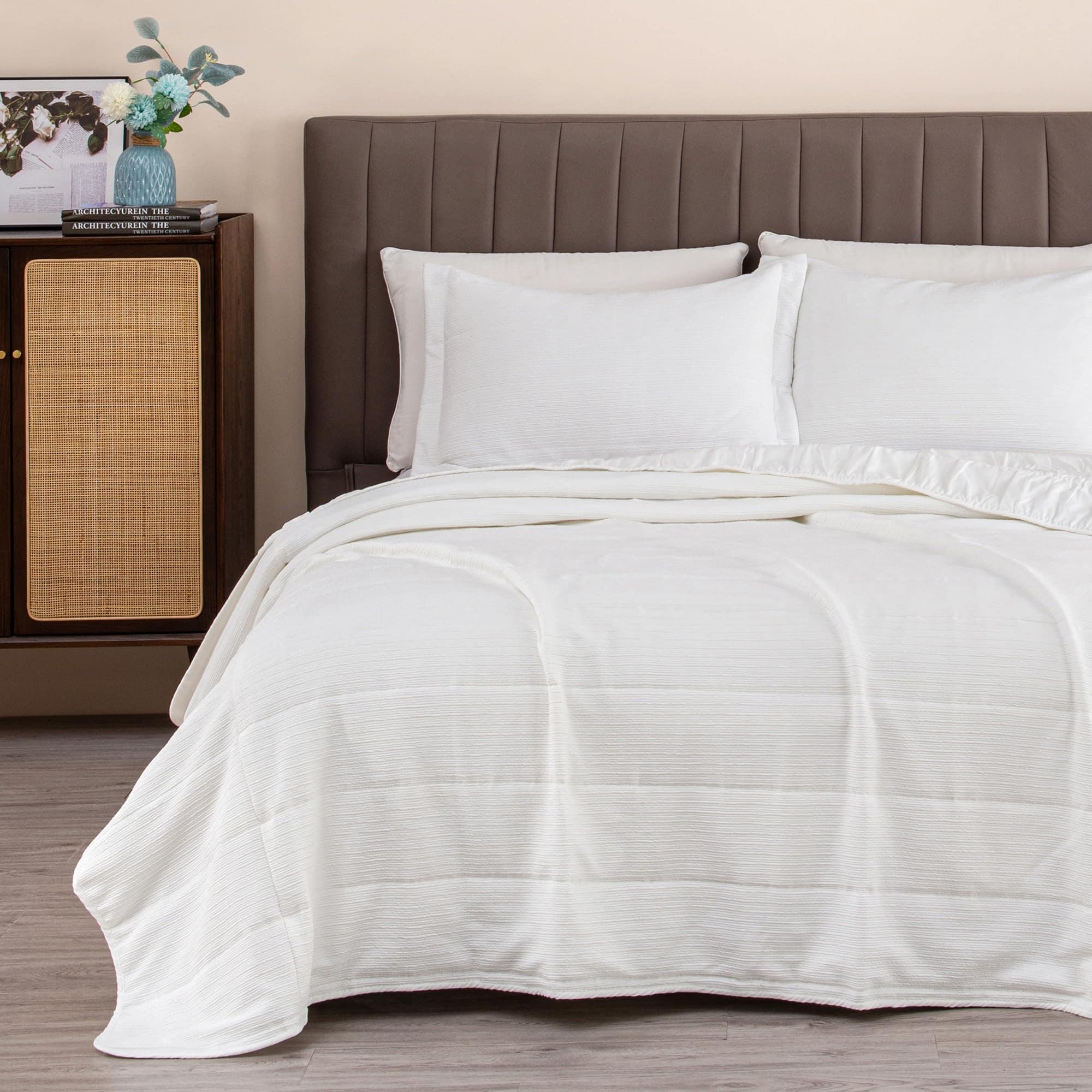 Set de Edredón de Verano Texturizado de Spandex Twin/Twin