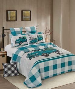 Juego de Colcha de Cabaña Virah Bella de 3 Piezas para Cama