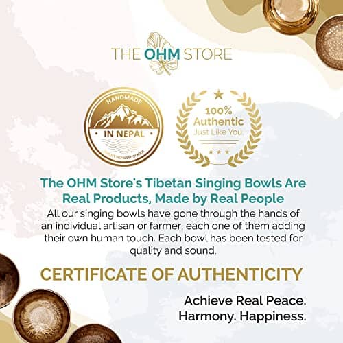 Set de Cuenco Tibetano Grande de Diseño Antiguo by Ohm - Imagen 6
