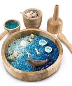 Bandeja sensorial redonda KOOKAROO + 4 herramientas de caja