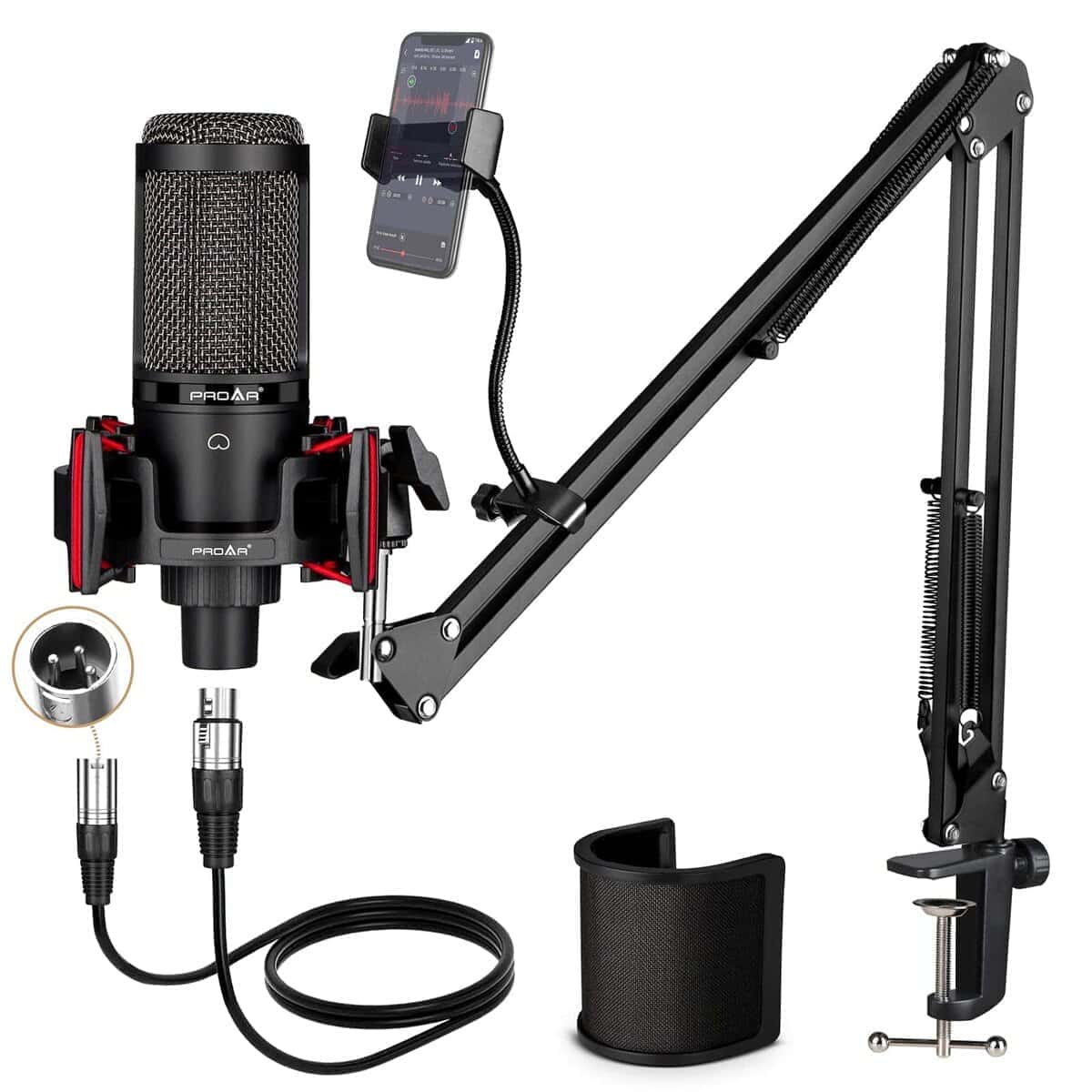 Micrófono de Condensador XLR, Micrófono de Estudio