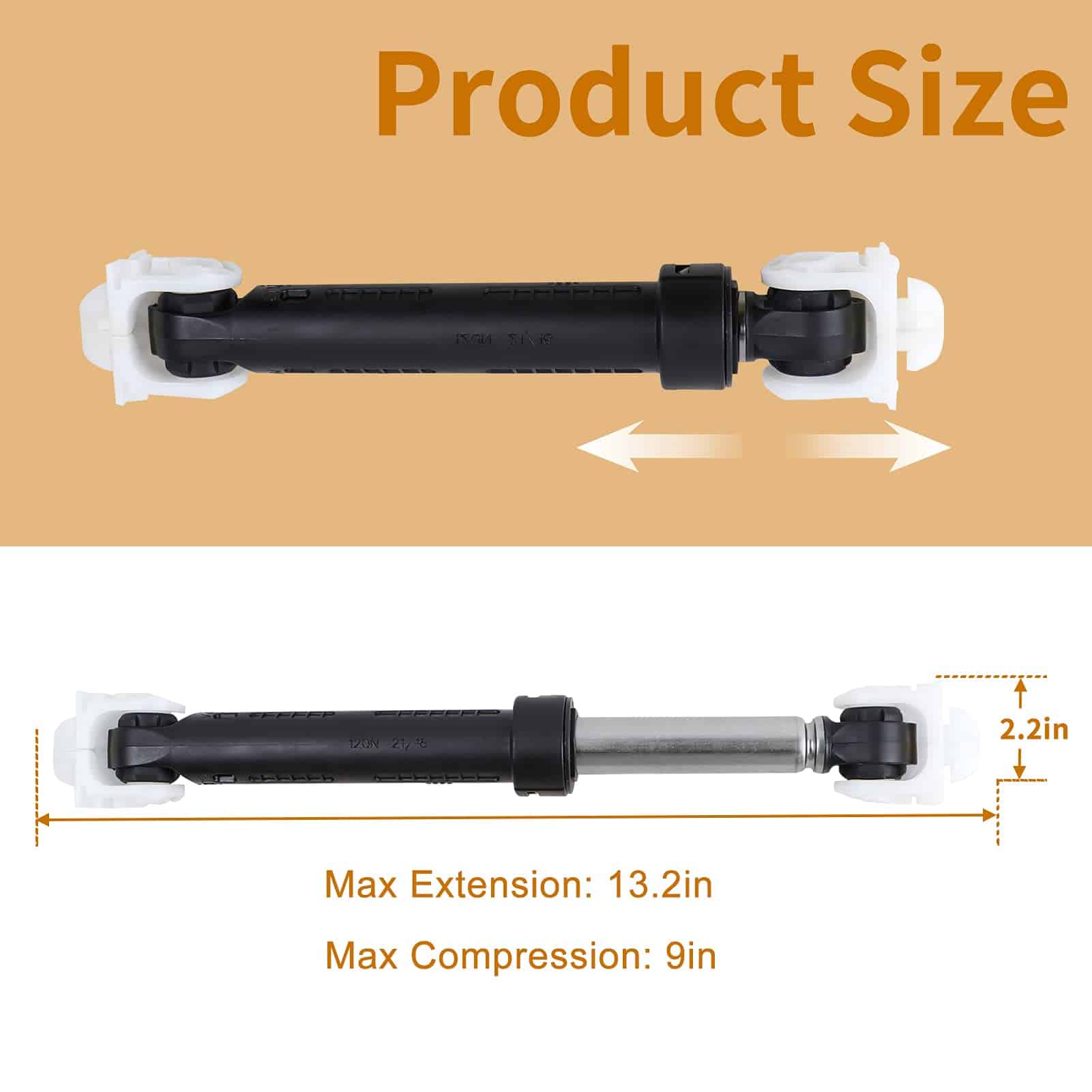 4 Pack Amortiguador de Choque para Lavadora OEM 8182703 - Imagen 5