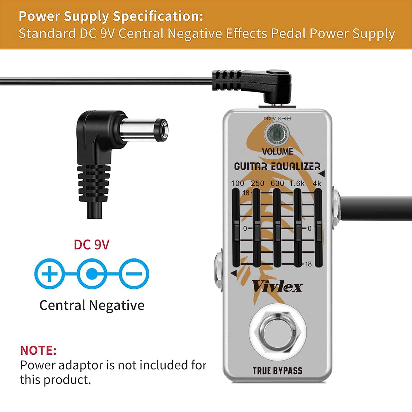 Pedal de ecualización de guitarra Vivlex LEF-317A Mini - Imagen 5