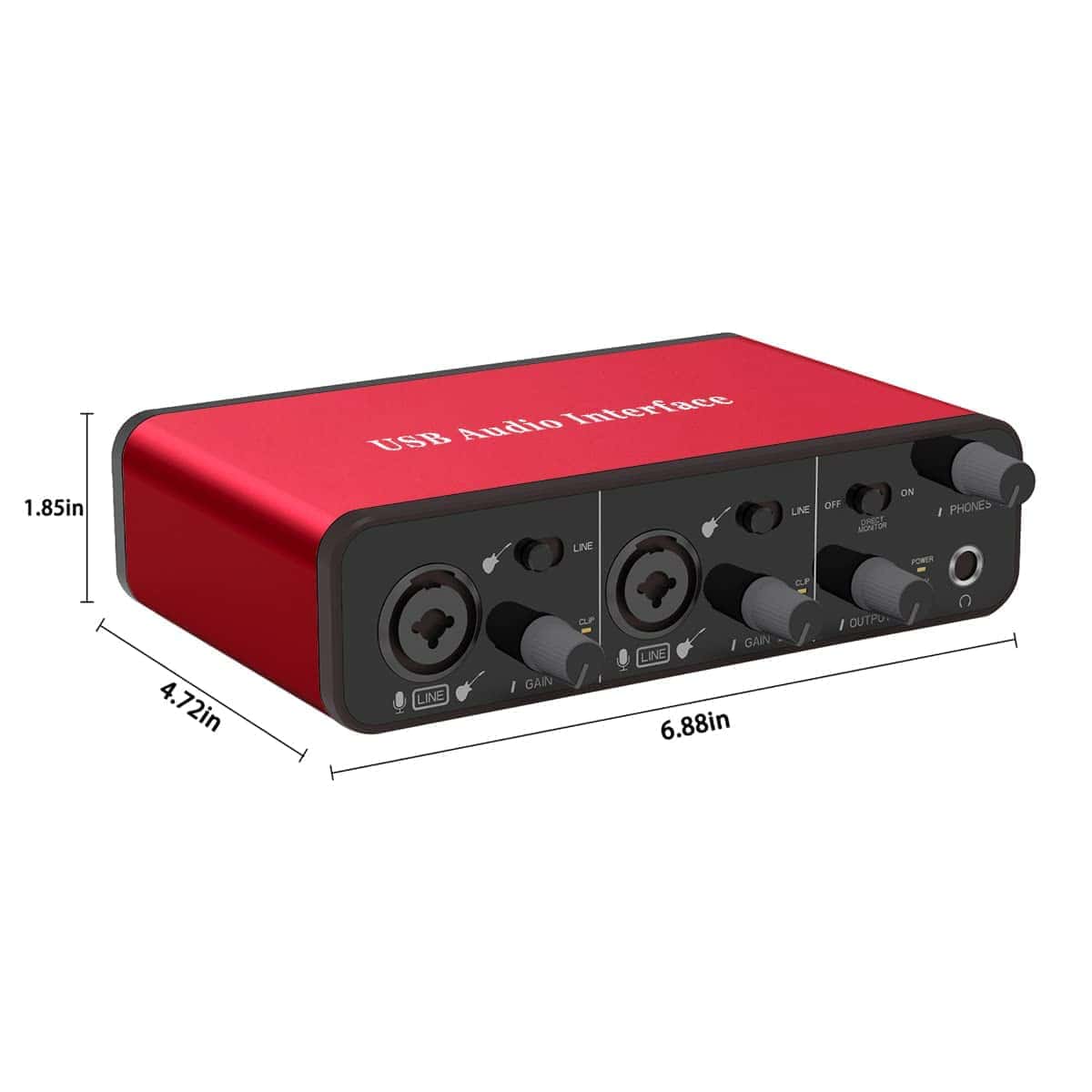 Interfaz de Audio ZUZONG 2i2 USB con Preamps de Micrófono - Imagen 4