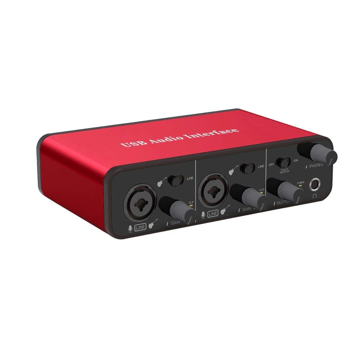 Interfaz de Audio ZUZONG 2i2 USB con Preamps de Micrófono