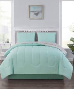 Juego de Ropa de Cama para Cama Individual en Color Verde