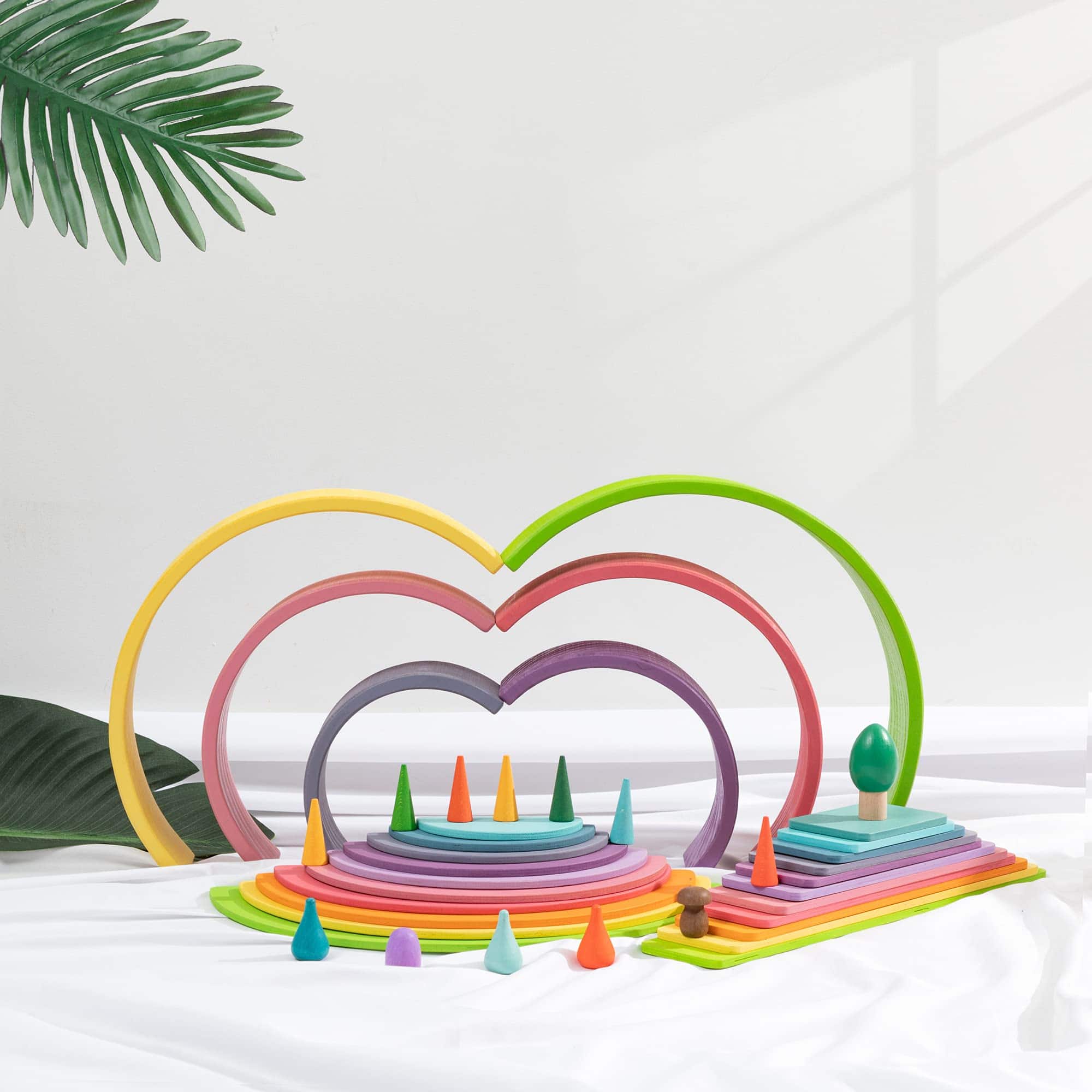 Conjunto de Apilamiento de Arcoíris de MERRYHEART - Juguete - Imagen 4
