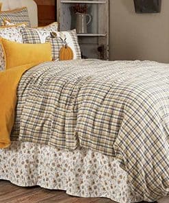 Colcha de Cama Morning Meadow Plaid Queen, 92" x 92",