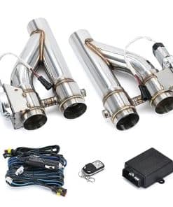 Kit de 2 Tubos de Escape de Acero Inoxidable Universal de
