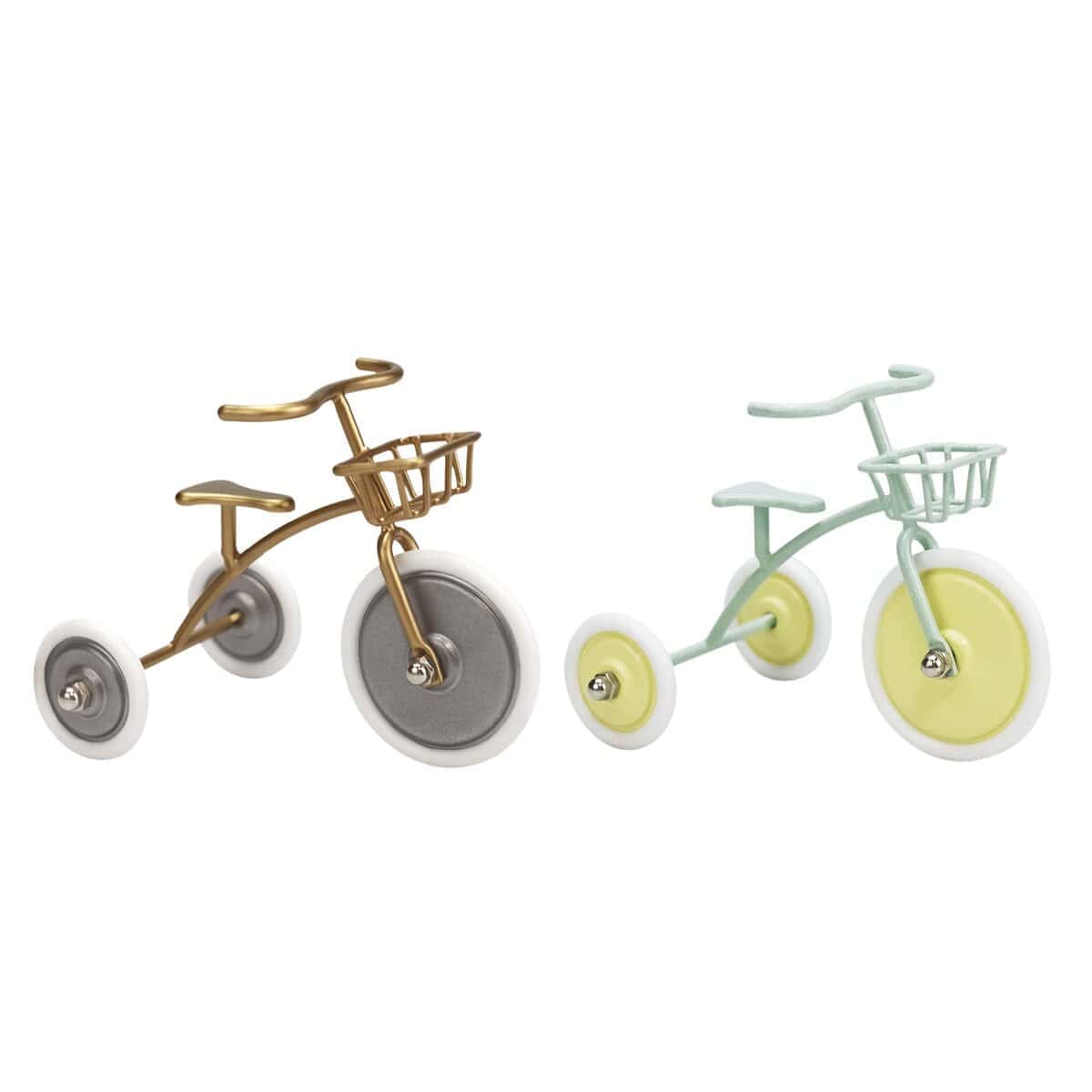 Triciclo de Metal en Miniatura Aizulhomey para Casa de