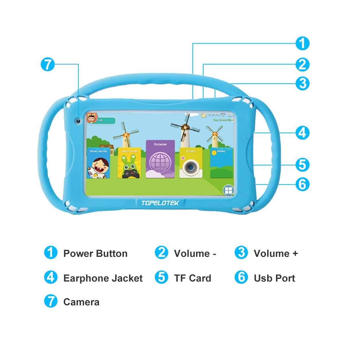 Tableta para Niños de 7 pulgadas Android Tableta para Niños - Imagen 4