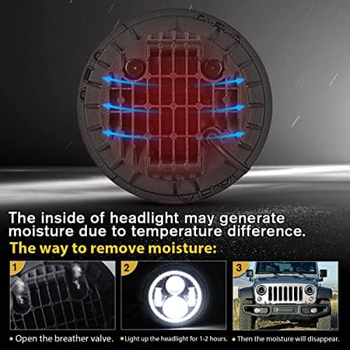 Faros Delanteros Led de 7 Pulgadas con Anillo DRL Halo/Alto - Imagen 6