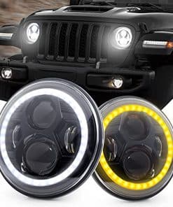 Faros Delanteros Led de 7 Pulgadas con Anillo DRL Halo/Alto
