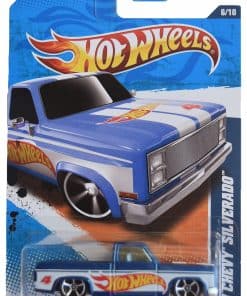 DieCast Hotwheels '83 Chevy Silverado, Racing 6/10 [Azul]