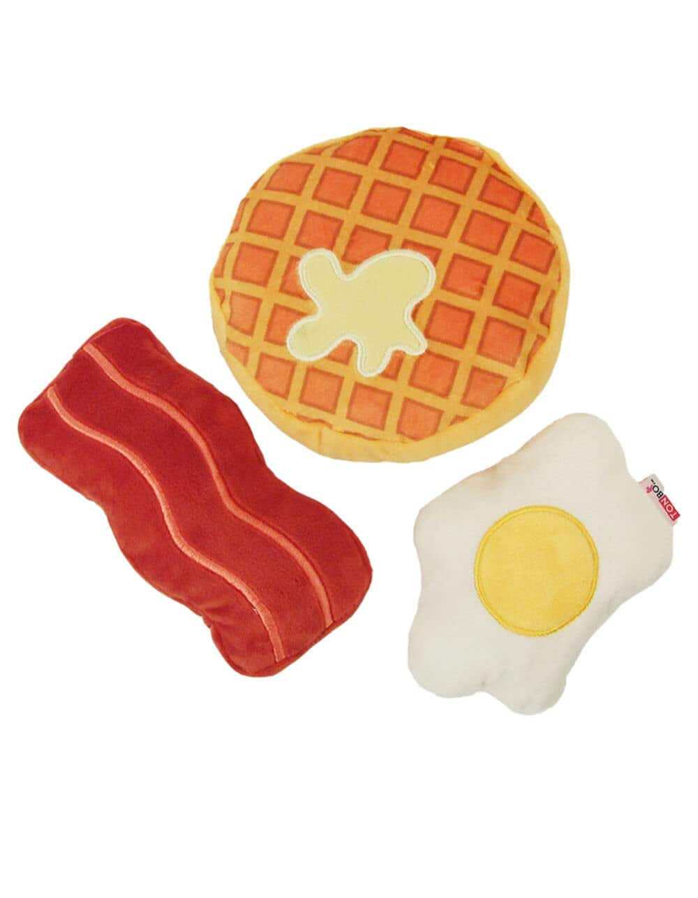 Combo de Juguetes de Peluche TONBO - Waffle, Tocino, Huevo
