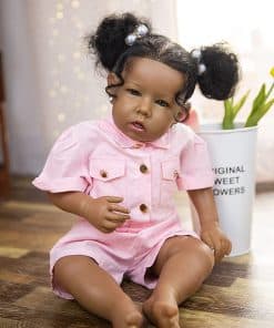 Rebornova Reborn Baby Dolls Niña Negra, Afroamericana 20