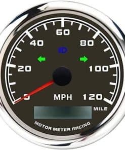 MOTOR METER RACING W Pro 85mm 3-3/8" -Negro