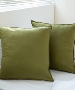 Fundas de Cojín Euro de Lino Lavado 100% 26'' x 26'' Pack