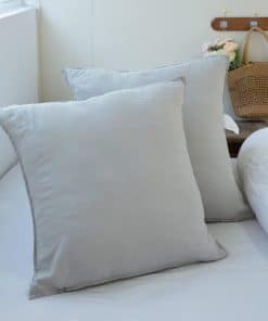 Funda de Almohada Europea Simple&Opulence 100% Lino Lavado