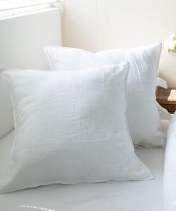 Simple&Opulence Pack de 2 Fundas de Almohada Euro de Lino