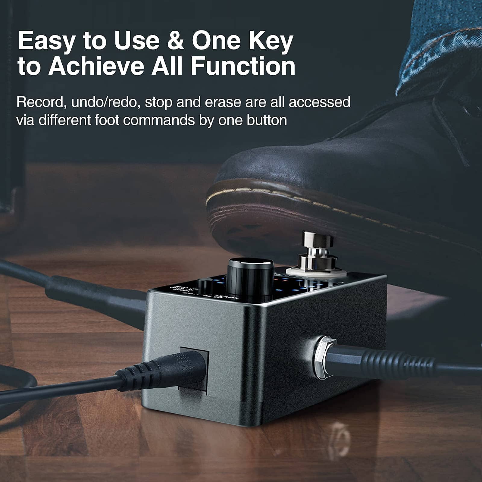 Pedal de Looper LEKATO, Loop Pedal para Guitarra Eléctrica - Imagen 8