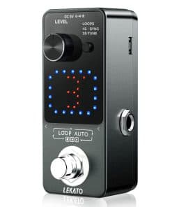 Pedal de Looper LEKATO, Loop Pedal para Guitarra Eléctrica