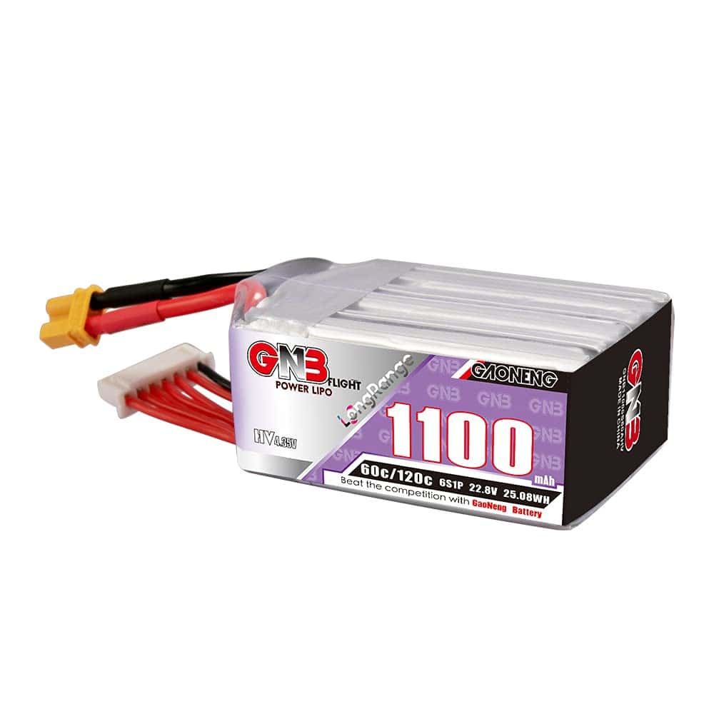 Batería LiPo GAONENG GNB 6S 1100mAh 22.8V HV Alta Voltaje