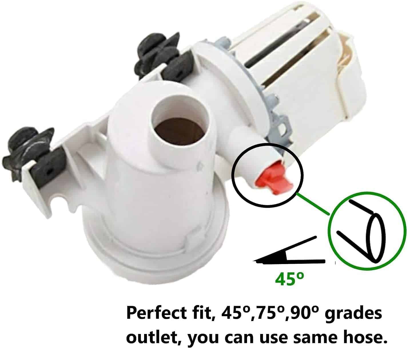 Bomba de desagüe de agua para lavadora de carga frontal - Imagen 4