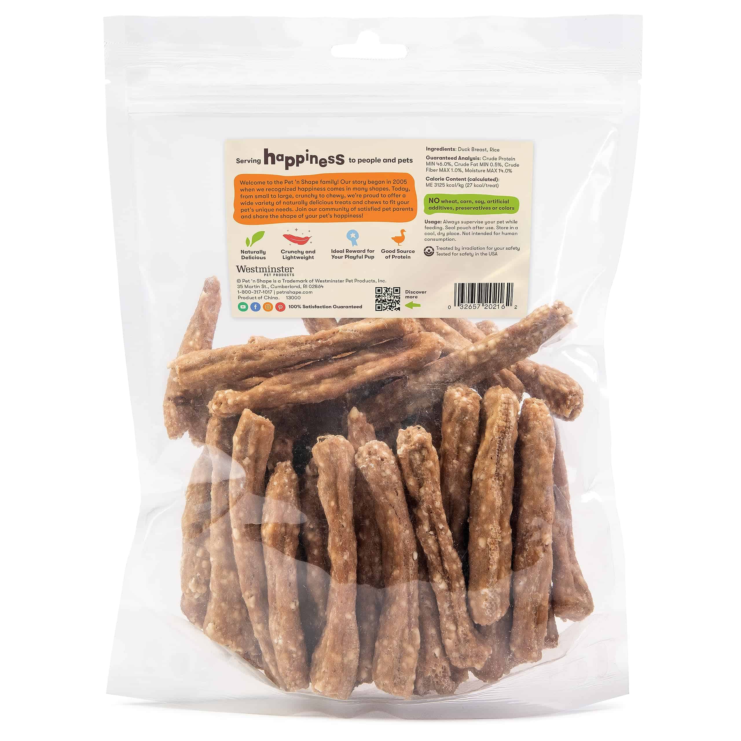 Premios para Perros Pet 'n Shape Duck 'n Rice Stix - 1 Libra - Imagen 3