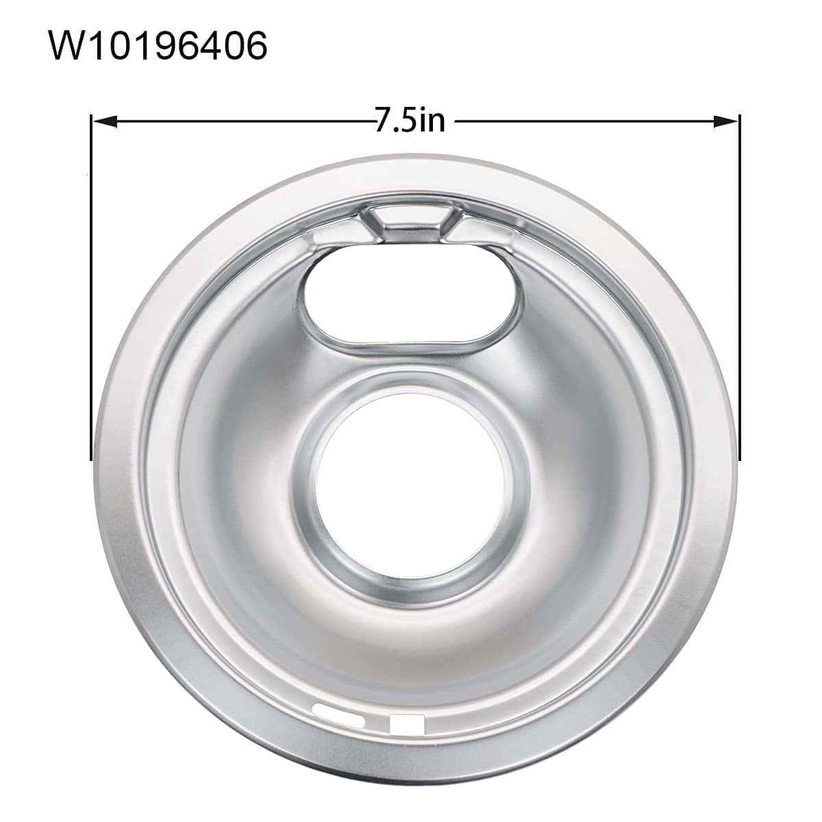 Conjunto de bandejas de goteo de cromo Siwdoy W10196405 y - Imagen 5