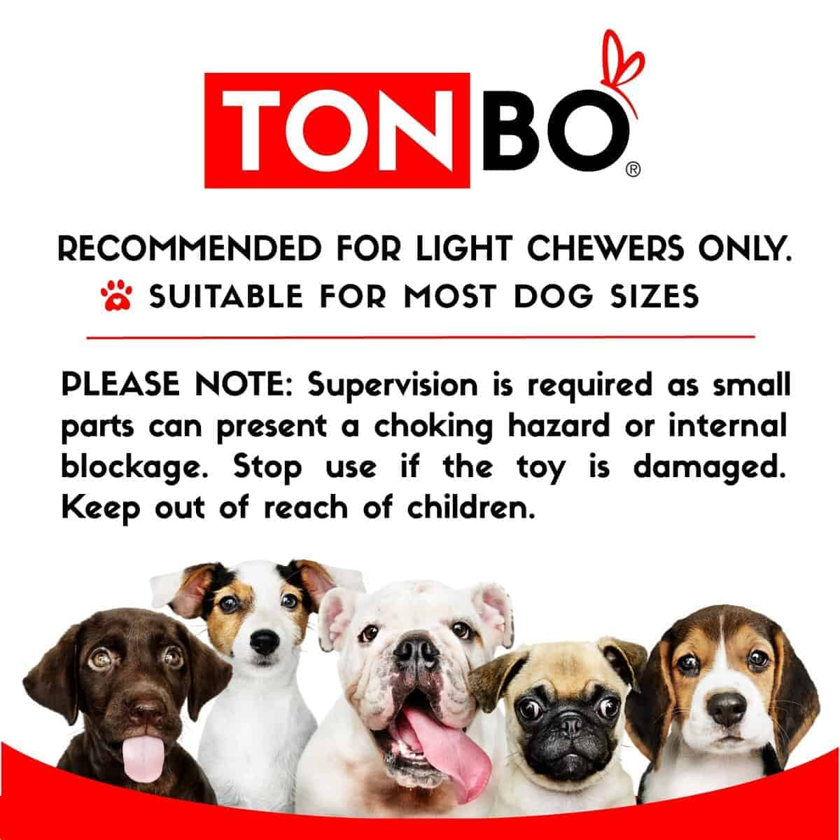 TONBO Juguetes de Peluche de Comida Linda para Perros - Imagen 7