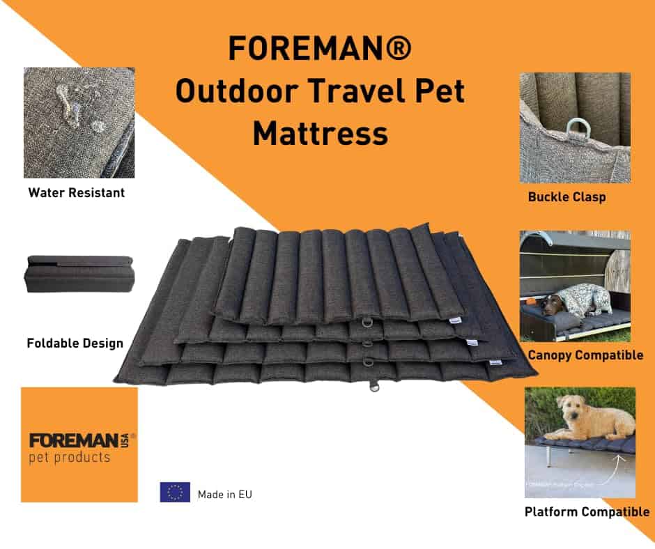 Cama para perros Foreman plegable para exteriores e - Imagen 4