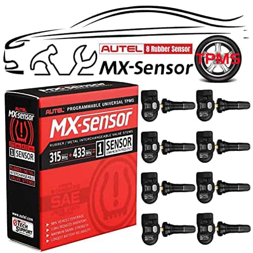 Autel Maxitpms MX Sensor 8pcs Pack con Vástago de Caucho