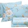 Juego de sábanas florales Usning, 100% algodón egipcio con