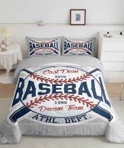 Juego de edredón de béisbol Homewish Vintage Sports